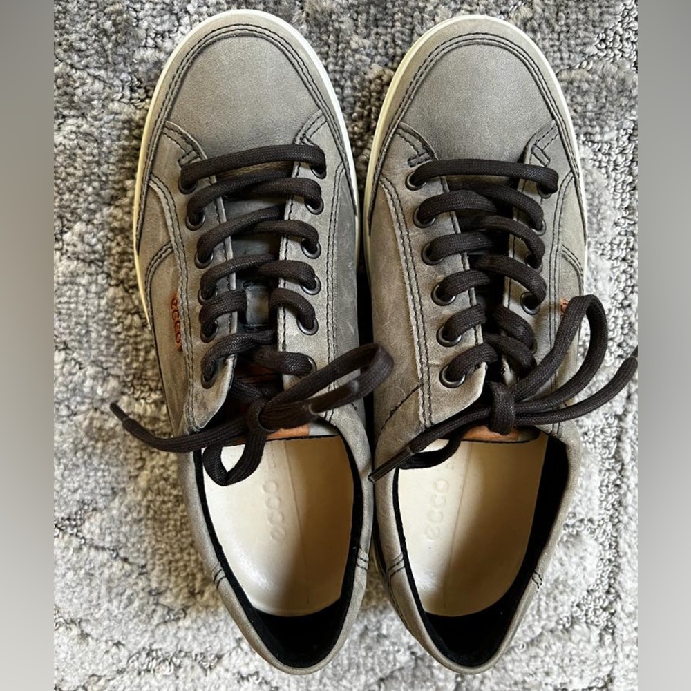 Ecco Sneakers Light Green Leather
